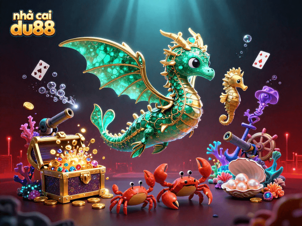 Engage with nhà cái du88's vibrant underwater casino scene featuring magical treasures and dynamic gameplay elements.