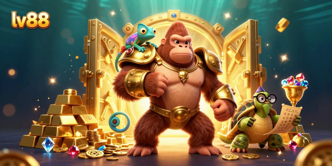 Experience the excitement of lv88 casino with vibrant characters and dynamic game atmosphere.