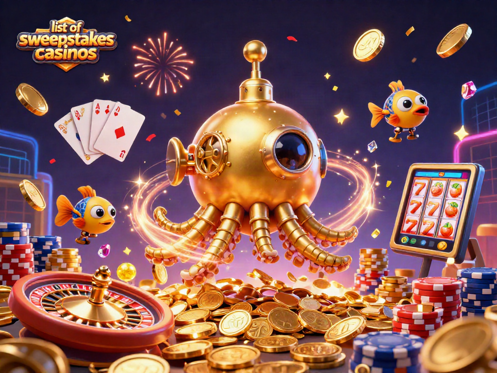 Engage with the exciting world of the list of sweepstakes casinos featuring dynamic slots and vibrant casino elements.