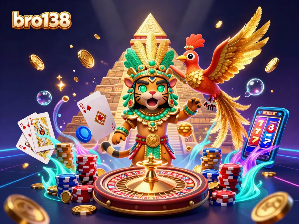 Spin and win with bro138 at this vibrant online casino featuring dynamic characters and thrilling gaming elements.