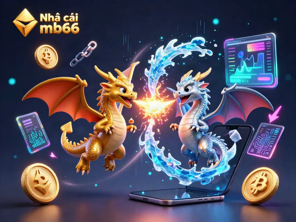 Join the action at Nhà cái mb66 with dynamic flying dragons showcasing unique elements of online gambling.