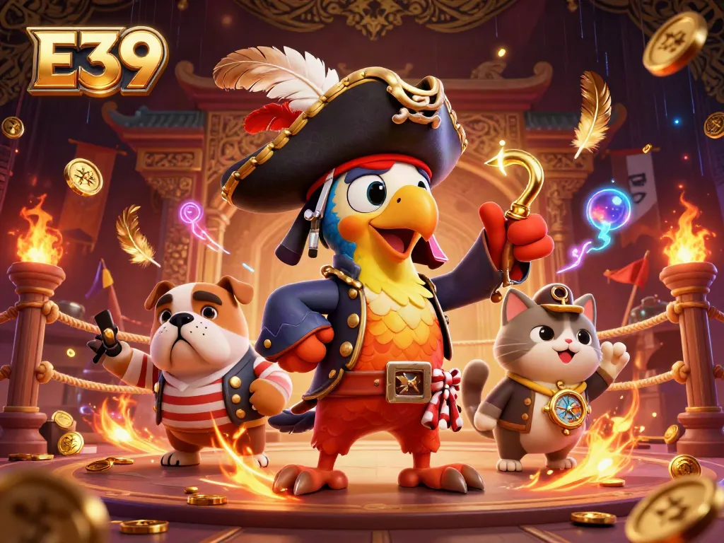Engage with the thrilling atmosphere at E39’s pirate-themed casino adventure.