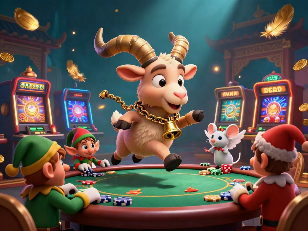 Experience the thrill of 66789 in a lively casino setting with energetic characters and dynamic gaming elements.