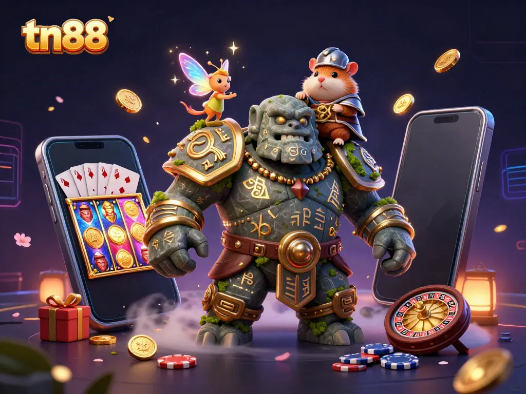Experience thrilling gameplay with tn88 as stone golem, fairy, and hamster knight unite!