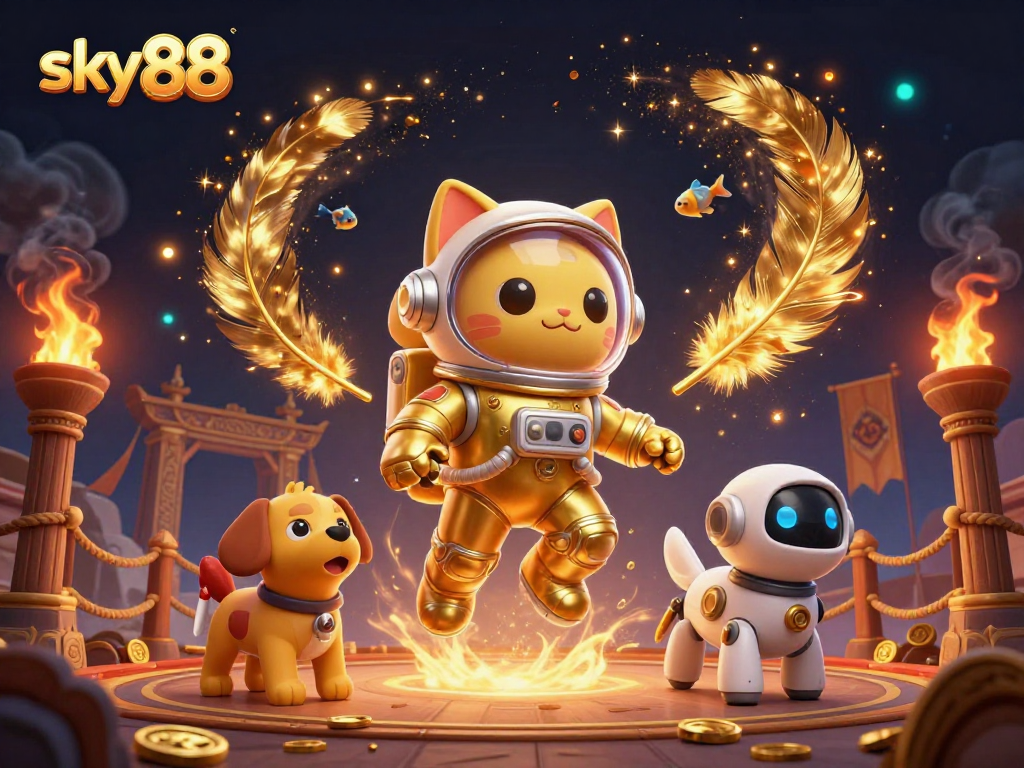 Engage with sky88’s thrilling games in an exciting cosmic adventure setting.