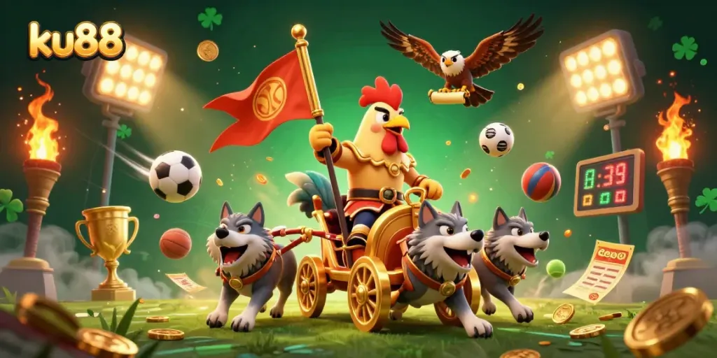 ku88 offers thrilling sports betting experiences with dynamic elements, colorful characters, and immersive action.